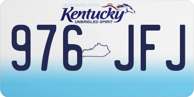 KY license plate 976JFJ