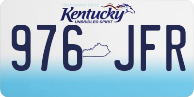 KY license plate 976JFR