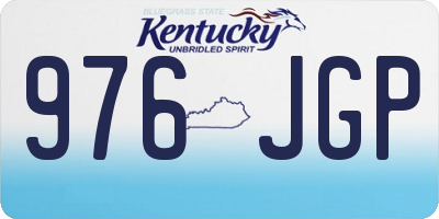 KY license plate 976JGP
