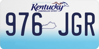 KY license plate 976JGR