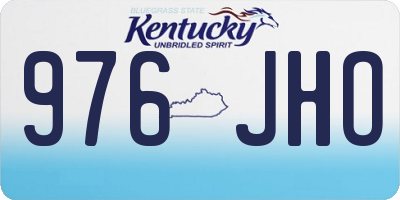 KY license plate 976JHO