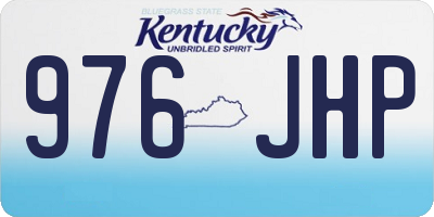 KY license plate 976JHP