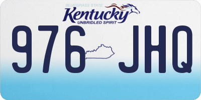 KY license plate 976JHQ