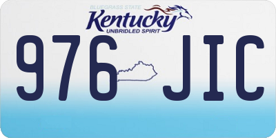 KY license plate 976JIC