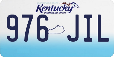 KY license plate 976JIL
