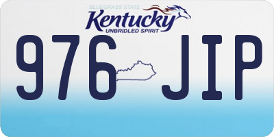 KY license plate 976JIP