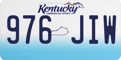 KY license plate 976JIW