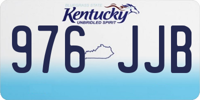 KY license plate 976JJB