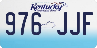 KY license plate 976JJF