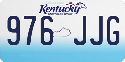 KY license plate 976JJG