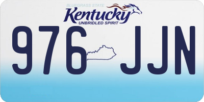 KY license plate 976JJN