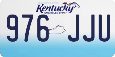 KY license plate 976JJU