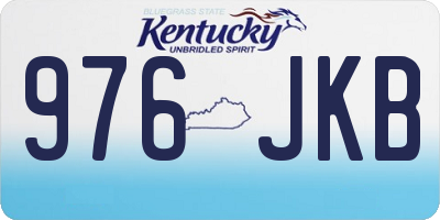 KY license plate 976JKB