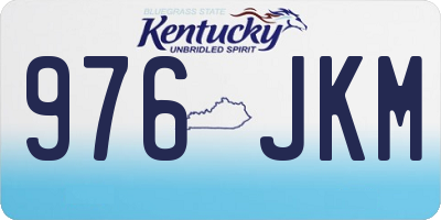 KY license plate 976JKM