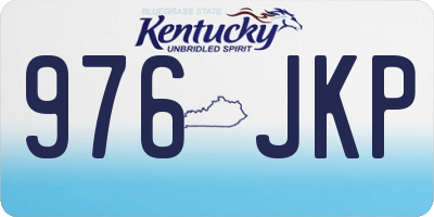 KY license plate 976JKP