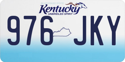 KY license plate 976JKY