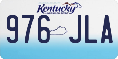 KY license plate 976JLA