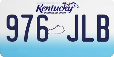 KY license plate 976JLB