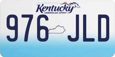 KY license plate 976JLD