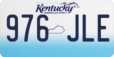 KY license plate 976JLE