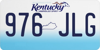 KY license plate 976JLG