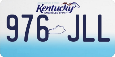 KY license plate 976JLL