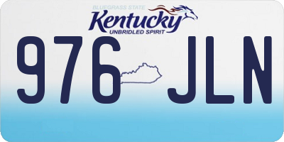 KY license plate 976JLN