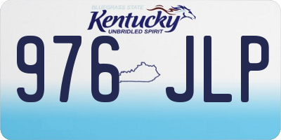 KY license plate 976JLP