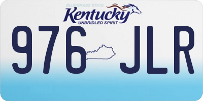 KY license plate 976JLR