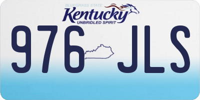 KY license plate 976JLS
