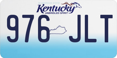 KY license plate 976JLT