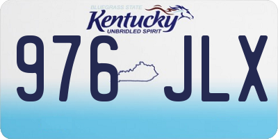 KY license plate 976JLX