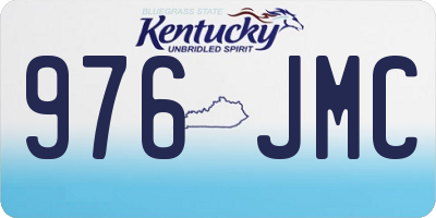 KY license plate 976JMC