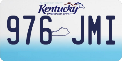 KY license plate 976JMI