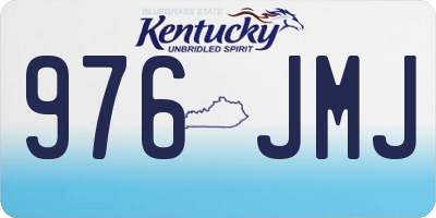 KY license plate 976JMJ