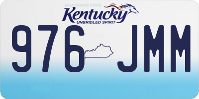 KY license plate 976JMM