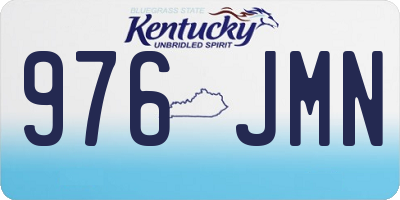 KY license plate 976JMN