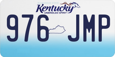 KY license plate 976JMP