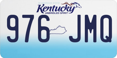 KY license plate 976JMQ
