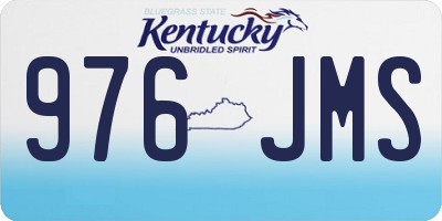 KY license plate 976JMS