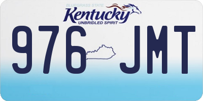 KY license plate 976JMT