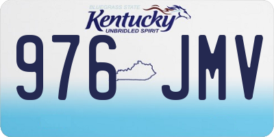 KY license plate 976JMV