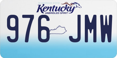 KY license plate 976JMW