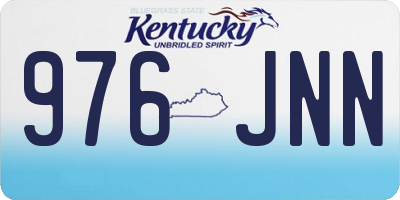 KY license plate 976JNN