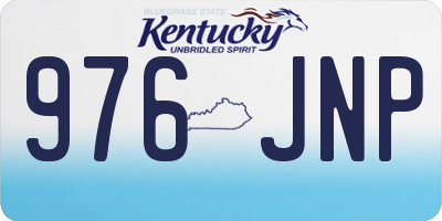 KY license plate 976JNP