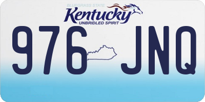 KY license plate 976JNQ