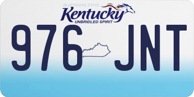 KY license plate 976JNT
