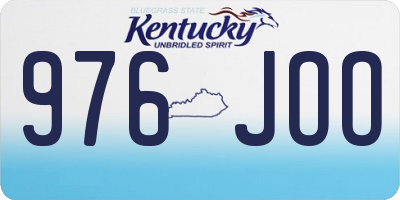 KY license plate 976JOO