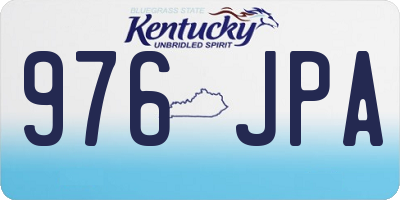 KY license plate 976JPA