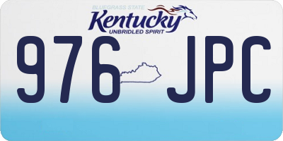 KY license plate 976JPC